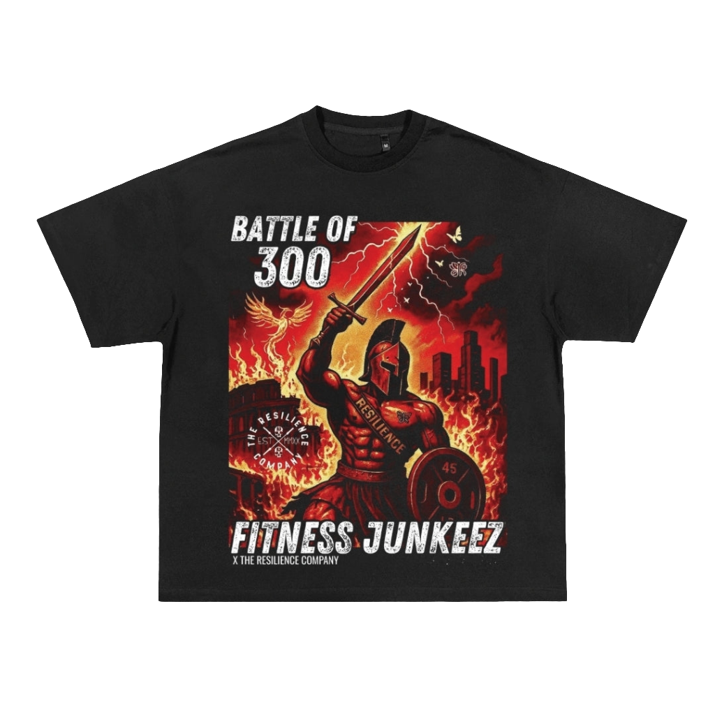 BATTLE OF 300 /RESILIENCE COLLAB BOX TEE